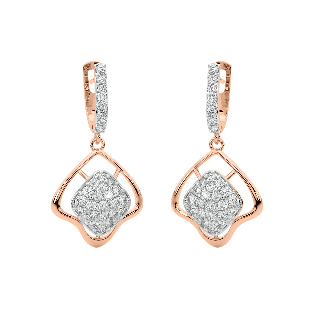 Dane Round Diamond Earrings